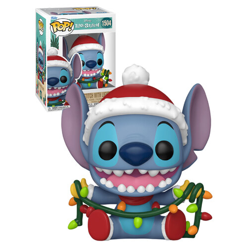 Funko POP! Disney Lilo & Stitch Holiday #1504 Stitch With Lights - New, Mint Condition