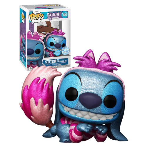 Funko POP! Disney Stitch In Costume #1460 Stitch As Cheshire Cat (Glitter) - New, Mint Condition