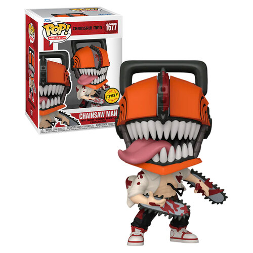 Funko POP! Animation Chainsaw Man #1677 Chainsaw Man - Limited Chase Edition - New, Mint Condition