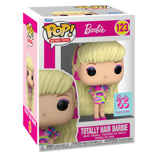 Funko POP! Retro Toys Barbie 65th Anniversary #123 Totally Hair Barbie - New, Mint Condition