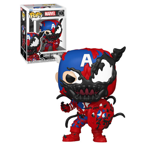 Funko POP! Marvel Carnage #1436 Carnage Captain America - New, Mint Condition