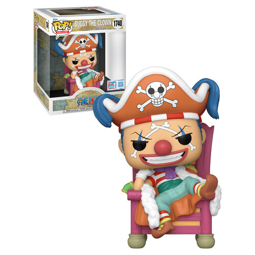 Funko POP! Deluxe  One Piece #1740 Buggy The Clown (On Throne) - 2024 New York Comic Con (NYCC) Limited Edition - New, Mint Condition