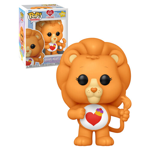 Funko POP! Animation Care Bears Cousins #1713 Brave Heart Lion - New, Mint Condition