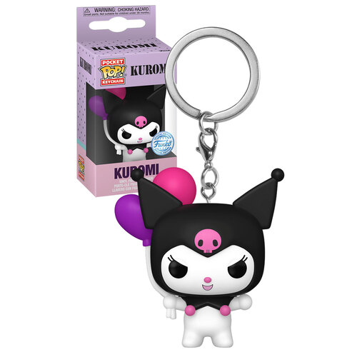 Funko Pocket POP! Keychain Sanrio Kuromi #77394 Kuromi With Balloons - New, Mint Condition