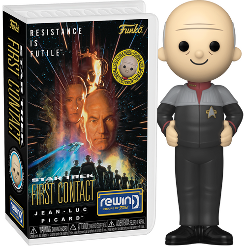 Funko Blockbuster Rewind Figure - Star Trek First Contact #76115 Jean-Luc Picard - New, Sealed