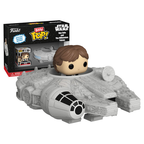 Funko Bitty POP! Rides Star Wars #321 Han Solo And The Millennium Falcon - New, Mint Condition