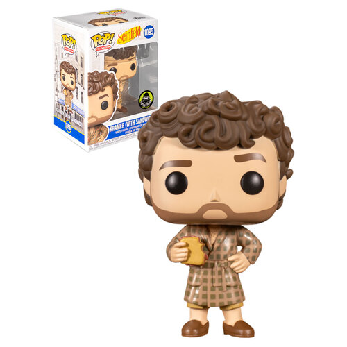 Funko POP! Television Seinfeld #1095 Kramer (With Sandwich) - Popcultcha Exclusive - New, Mint Condition