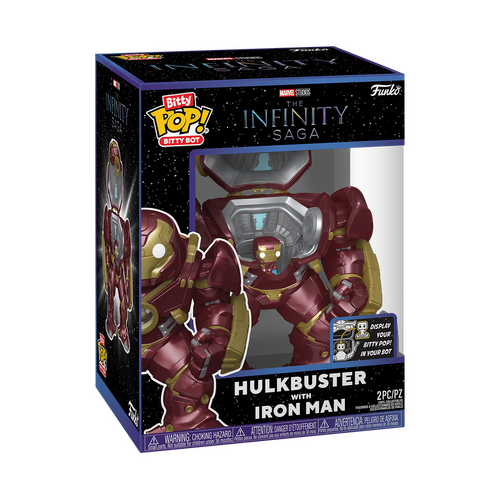 Funko Bitty POP! Bitty Bot Marvel The Infinity Saga #83645 Hulkbuster With Iron Man - New, Mint Condition