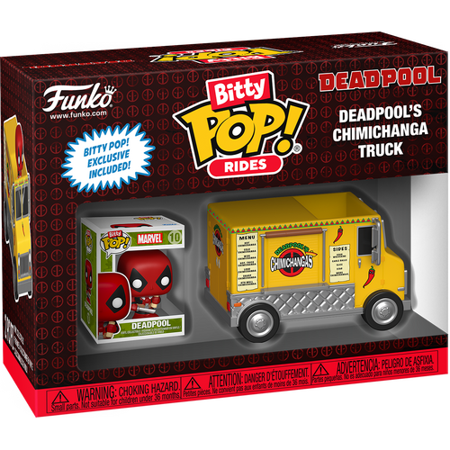 Funko Bitty POP! Rides Marvel Deadpool #83625 Deadpool's Chimichanga Truck - New, Mint Condition