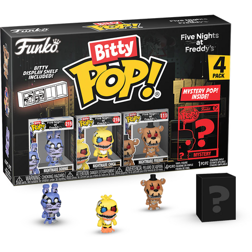 Funko Bitty POP! Five Nights At Freddy's Nightmare Bonnie 4-Pack - New, Mint Condition