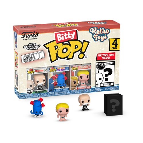 Funko Bitty POP! Retro Toys Mr. Monopoly 4-Pack - New, Mint Condition