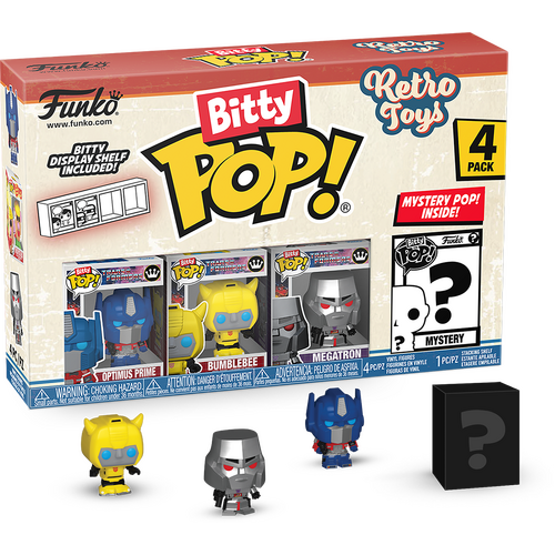 Funko Bitty POP! Retro Toys Transformers Optimus Prime 4-Pack - New, Mint Condition