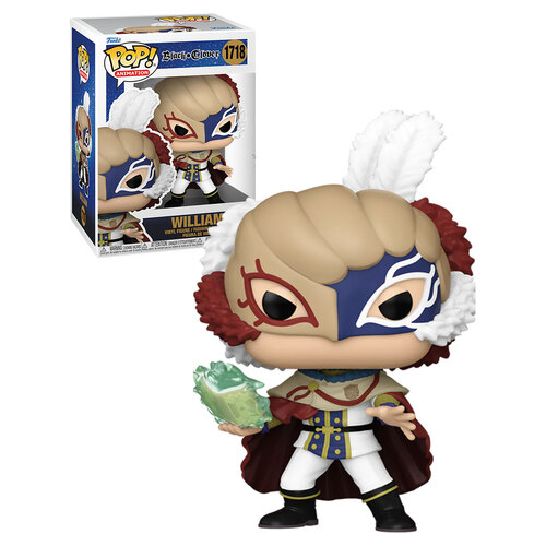 Funko POP! Animation Black Clover #1718 William - New, Mint Condition