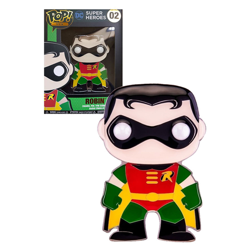 Funko POP! Pin DC Super Heroes #02 Robin - New, Mint Condition