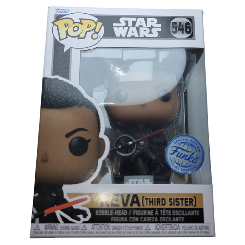 Funko POP! Star Wars Obi-Wan Kenobi #546 Reva (Third Sister) With Saber Lit - New, But Imperfect