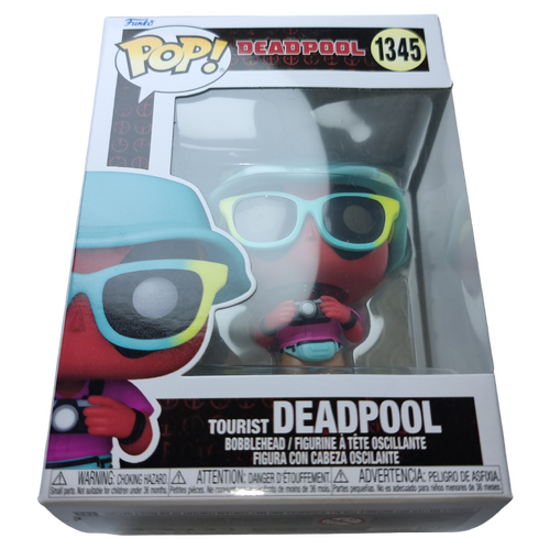 Funko POP! Marvel Deadpool #1345 Deadpool (Tourist) - New, But Imperfect