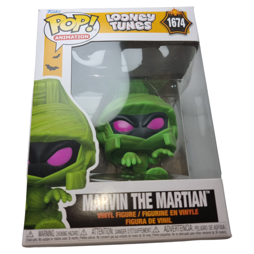 Funko POP! Animation Looney Tunes #1674 Marvin The Martian (As Mummy) - New, But Imperfect