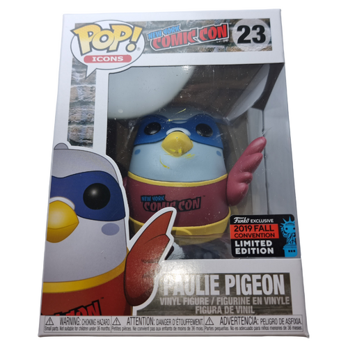 Funko POP! Icons New York Comic Con #23 Paulie Pigeon (Red Shirt) - NYCC 2019 Exclusive - New, But Imperfect