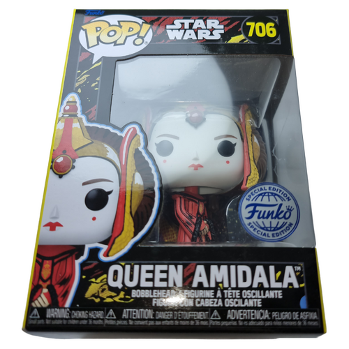 Funko POP! Star Wars Episode 1 The Phantom Menace #706 Queen Amidala - New, But Imperfect