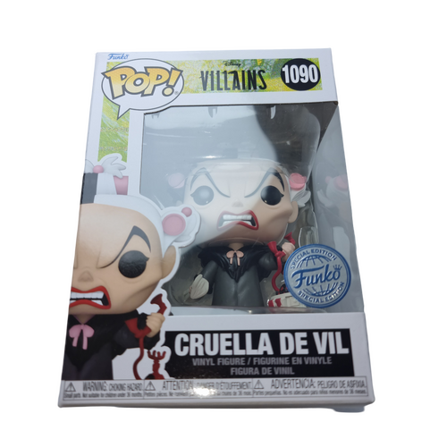 Funko POP! Disney Villains #1090 Cruella De Vil - New, But Imperfect