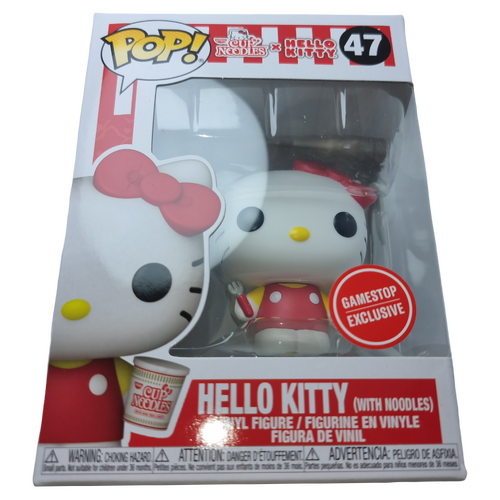 Funko POP! Sanrio Hello Kitty #47 Hello Kitty (With Noodles) - Limited Gamestop Exclusive - New, But Imperfect