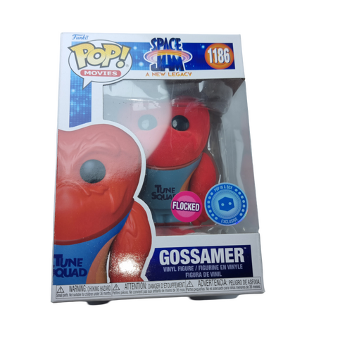 Funko POP! Movies Space Jam #1186 Gossamer (Flocked) - Limited PopInABox Exclusive - New, But Imperfect