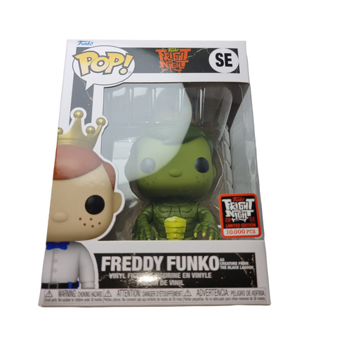 Funko POP! Funko Fright Night #SE Freddy As Creature From The Black Lagoon - New, But Imperfect