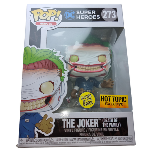 Funko POP! Heroes DC Super Heroes #273 Joker (Death Of The Family - Glows In The Dark) - New, But Imperfect