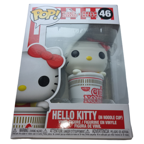 Funko POP! Sanrio Hello Kitty #46 Hello Kitty (In Noodle Cup) - Limited USA Exclusive - New, But Imperfect