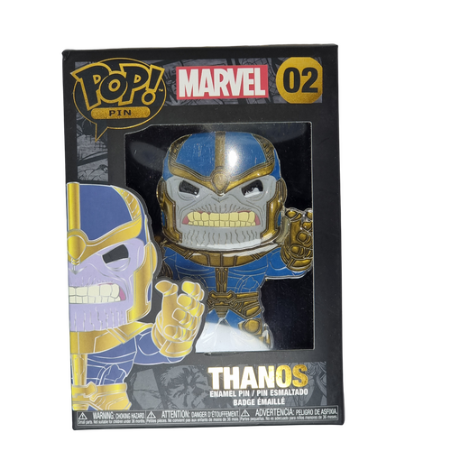 Funko POP! Pin  Marvel #02 Thanos - New, But Imperfect