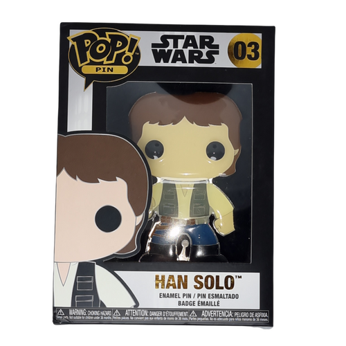 Funko POP! Pin  Star Wars #03 Han Solo - New, But Imperfect