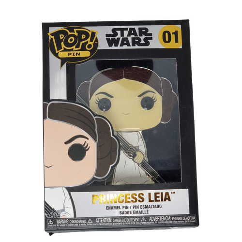 Funko POP! Pin  Star Wars #01 Princess Leia - New, But Imperfect