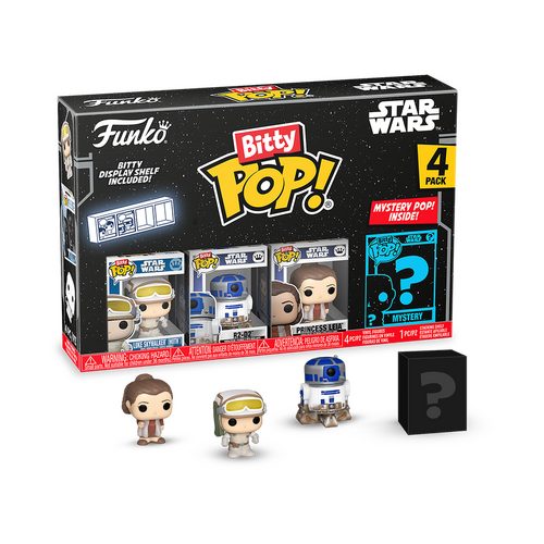 Funko Bitty POP! Star Wars #83668 Luke Skywalker 4 Pack - New, Mint Condition