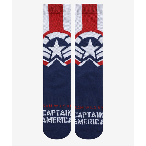 Marvel Captain America Sam Wilson Crew Socks - New