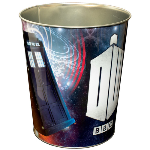 Doctor Who - Rubbish Bins - Various Design Choices - New, Mint Condition [Design: Flying TARDIS]