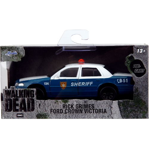 Jada Toys The Walking Dead Rick Grimes Ford Crown Victoria 1:32 Die-Cast Collectible Vehicle - New, Sealed