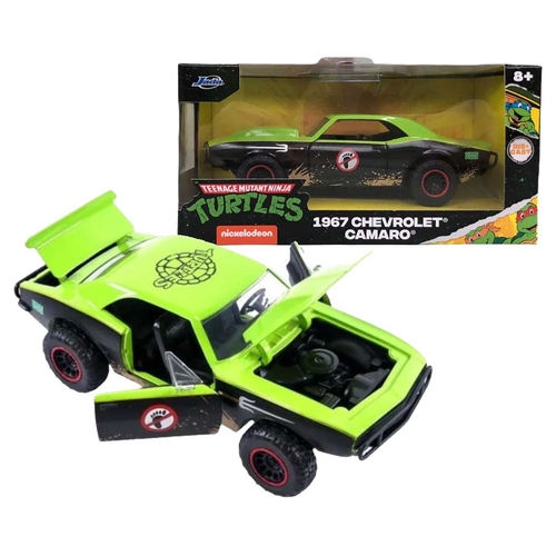 Jada Toys Teenage Mutant Ninja Turtles #35665 1967 Chevrolet Camaro 1:32 Die-Cast Collectible Vehicle - New, Sealed