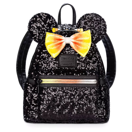 Disney Minnie Mouse Sequin Mini Backpack (Candy Corn) by Loungefly - New, Mint Condition