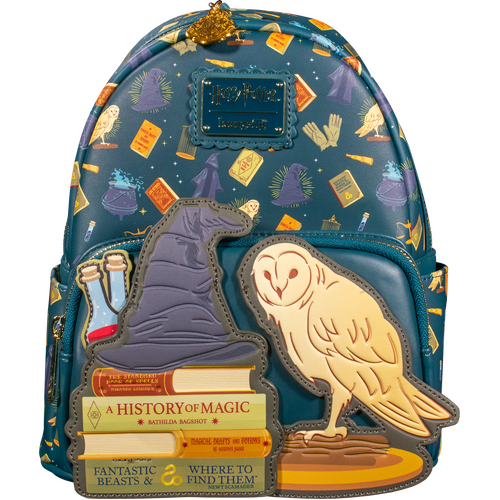 Loungefly Harry Potter Diagon Alley Sorting Hat & Hedwig Mini Backpack - New, With Tags