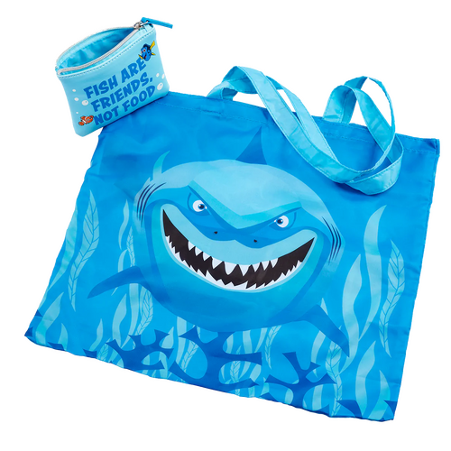 Loungefly Disney Pixar Finding Nemo Bruce Tote Bag & Coin Purse Set - New, With Tags