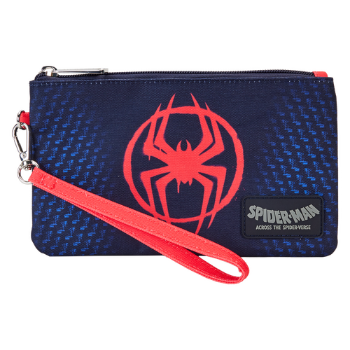 Loungefly Marvel Spider-Man Across The Spider-Verse Miles Morales Nylon Zipper Pouch Wristlet Wallet - New, With Tags