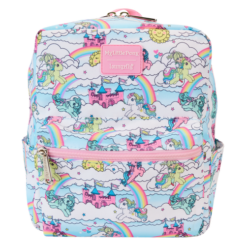 Loungefly My Little Pony Sky Scene All-Over Print Nylon Mini Backpack - New, With Tags