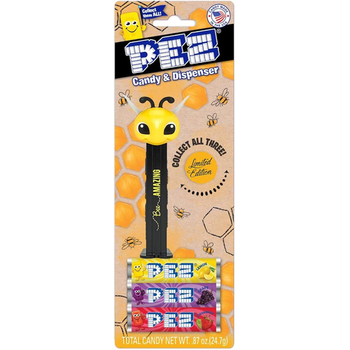 Pez Bee Amazing Limited Edition Candy & Dispenser - New, Sealed