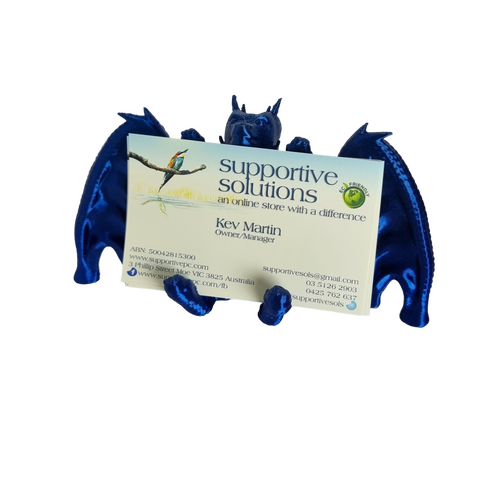 Supportive Solutions 3D Printed Dragon Business Card Holder - One Size - New, Handmade