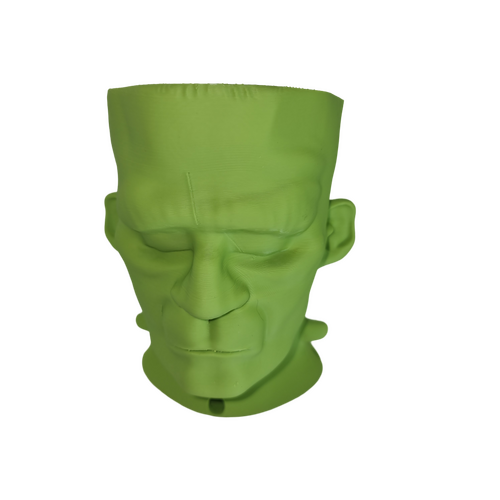 Supportive Solutions 3D Printed Frankenstein Head Planter - Large - New, Handmade [Colour:White]