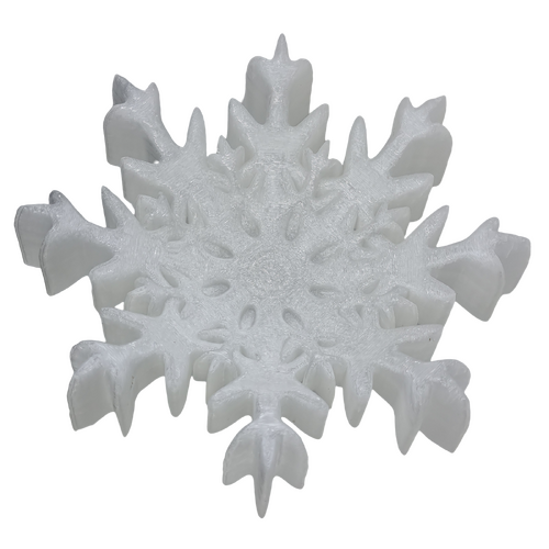 Supportive Solutions 3D Printed Snowflake Bowl/Dish - Small - New, Handmade [Colour:White]