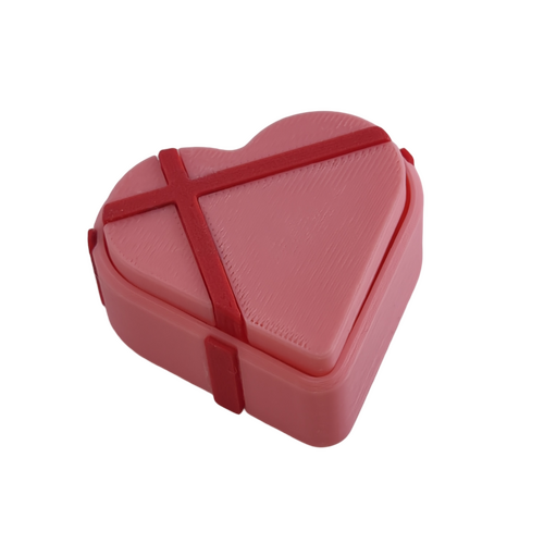 Supportive Solutions 3D Printed Chocolate Box ClicKey Fidget Keychain - One Size - New, Handmade [Colour:Strawberry Pink]