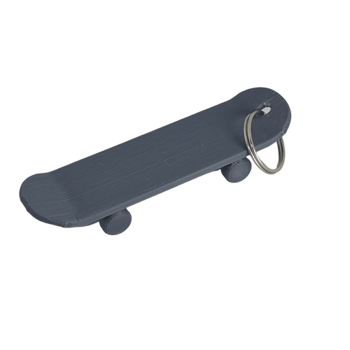 Supportive Solutions 3D Printed Finger Skateboard Fidget Keychain - One Size - New, Handmade [Colour:Charcoal]