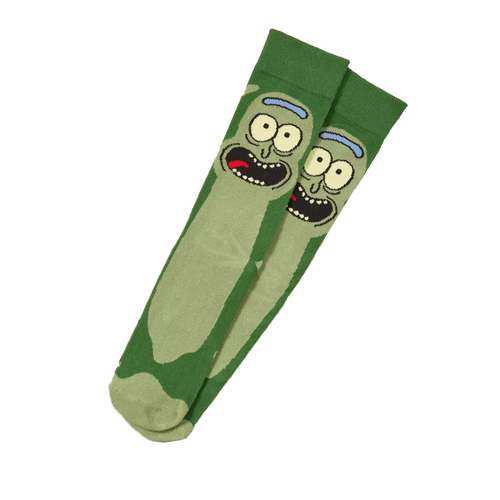 Rick And Morty 'Pickle Rick' Licensed Crew Socks By SWAG - One Size Fits Most - New