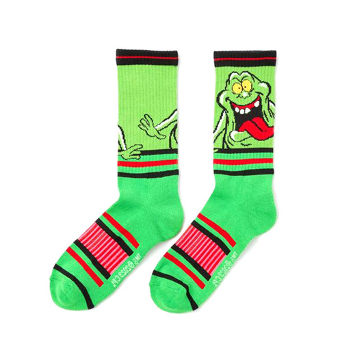 Ghostbusters Slimer Licensed Crew Socks By SWAG - One Size Fits Most - New